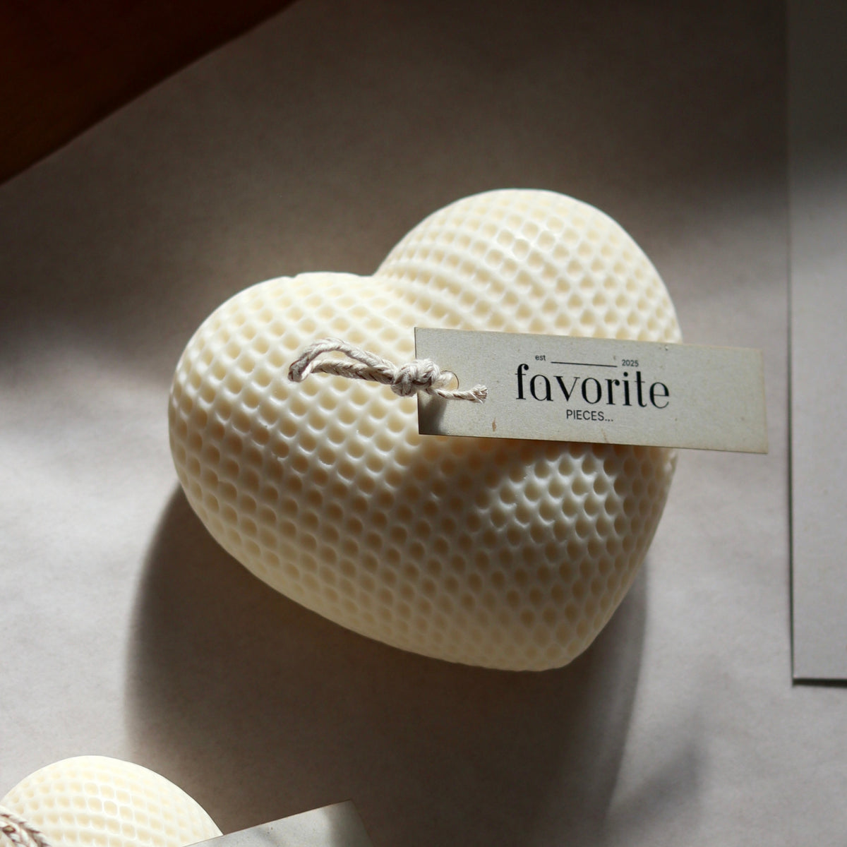 Set of 3 Heart Candles