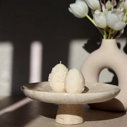 Set of 2 Easter Egg Candles