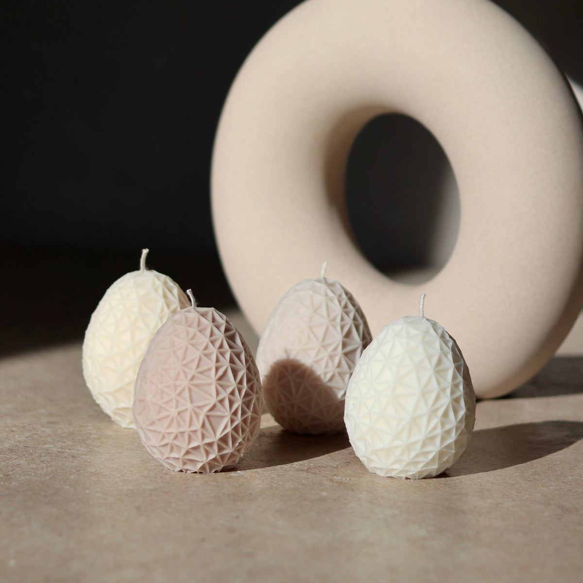 2er Set Osterei Kerzen