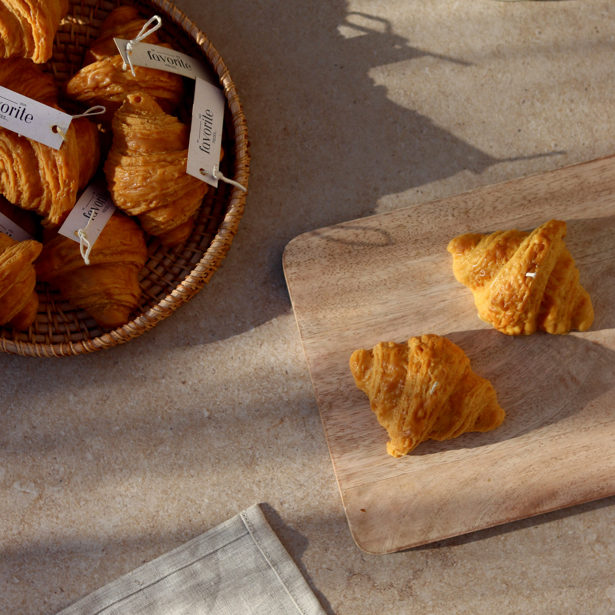 Croissant Kerze mit Duft