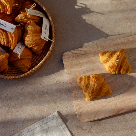 Croissant Kerze mit Duft