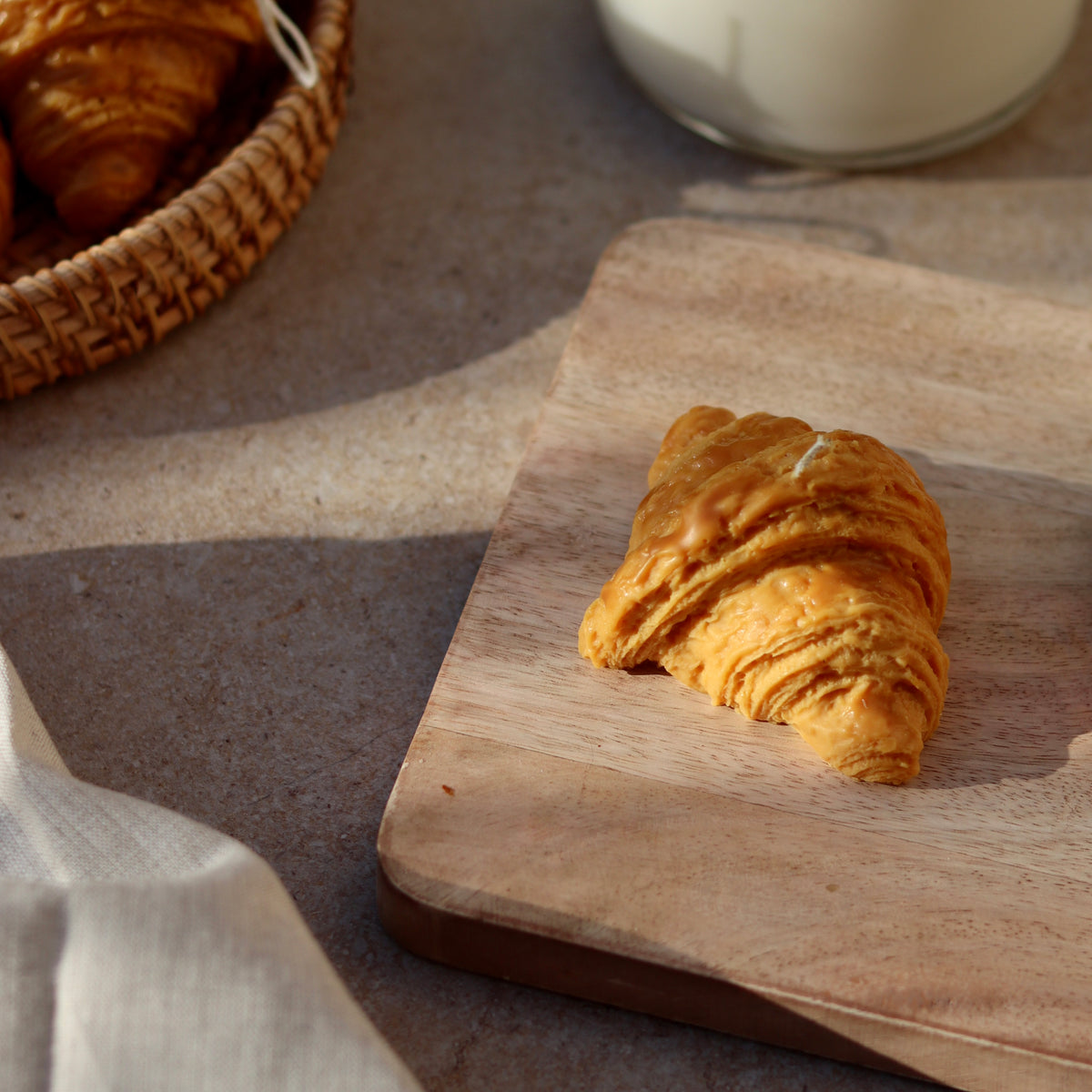 Croissant Kerze mit Duft