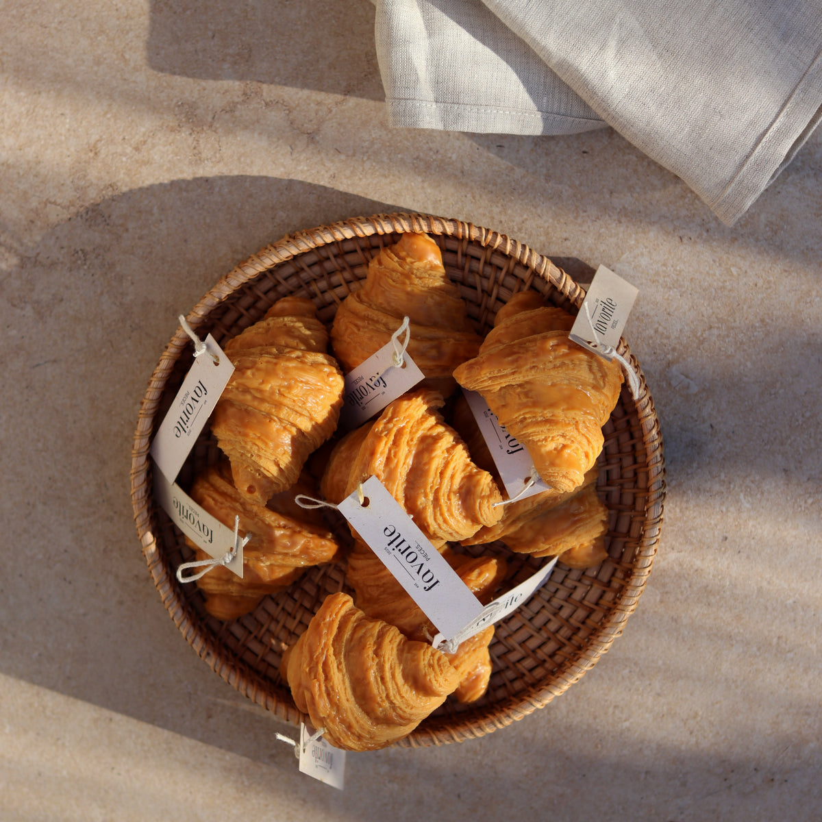 Croissant Kerze mit Duft