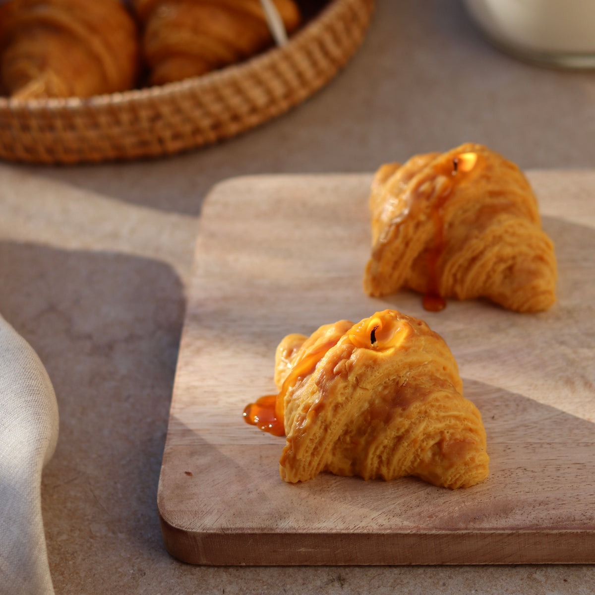 Croissant Kerze mit Duft
