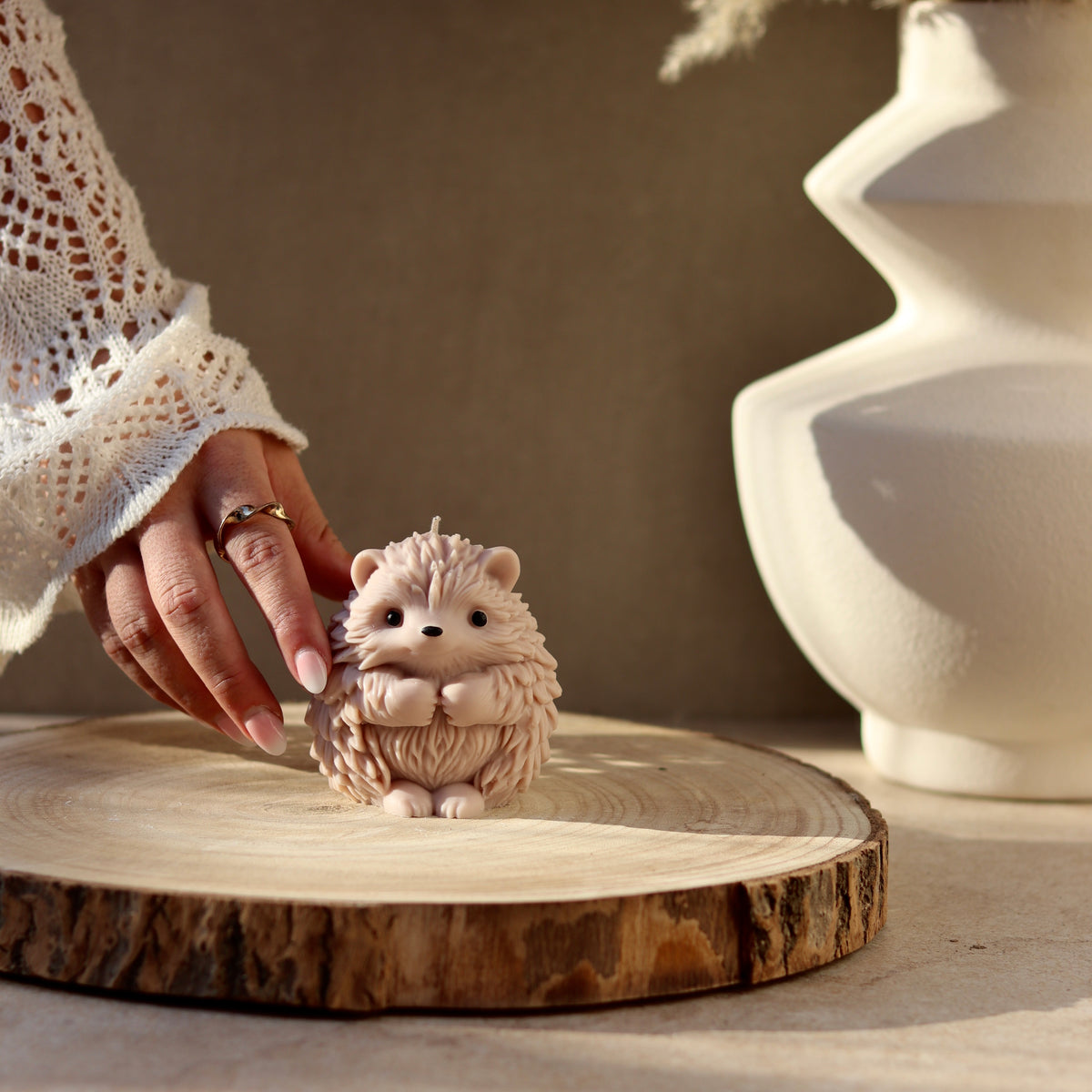 Hedgehog Candle